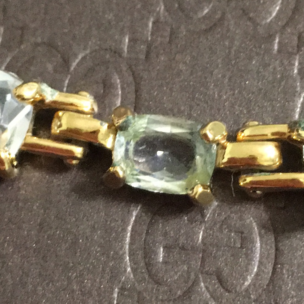 🖤Vtg💕Swarovski Gold necklace - Picture 7 of 14